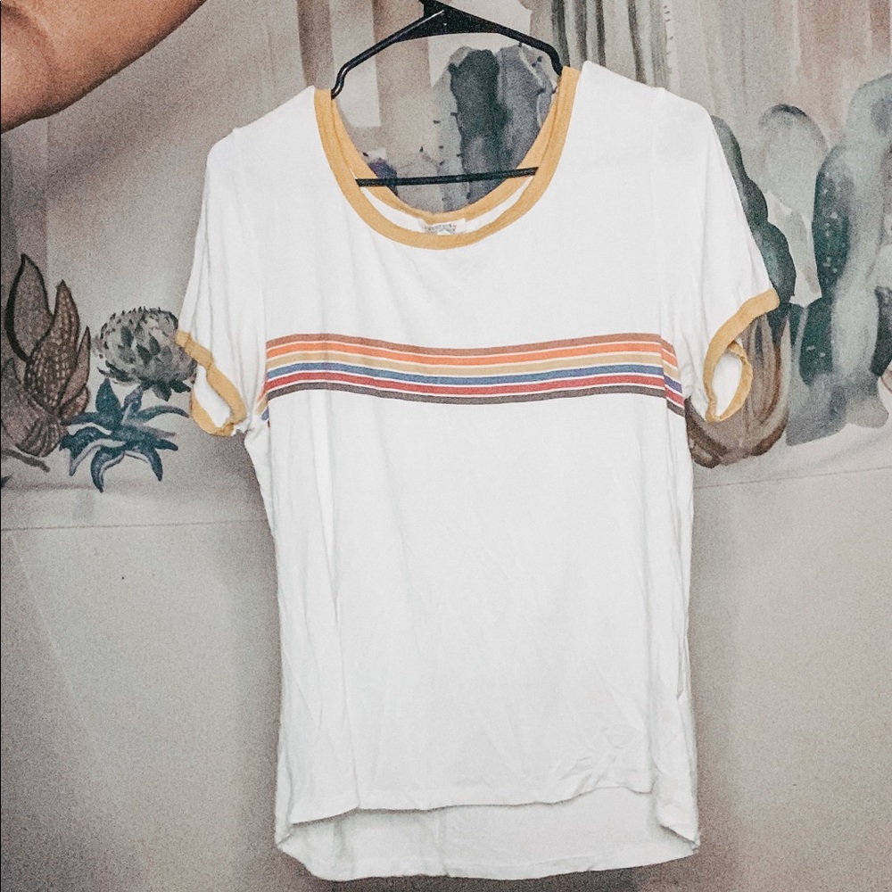 White colored striped shirt